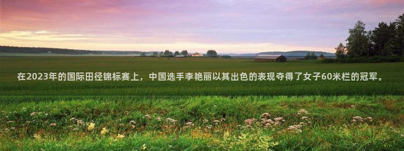 中欧信息科技混合c属于什么板块：在2023年的国际田径锦标赛上，中国选手李艳丽以其出色的表现夺得了女子60米栏的冠军。